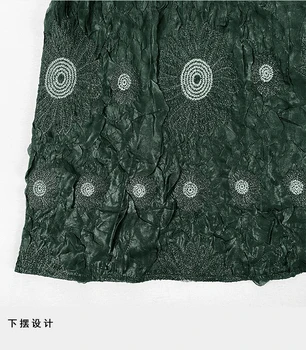 Čipke obleko Letnik vezenje kroga obleko oblikovalca stil oblačenja 2020 pozimi Flare Rokav indie estetske obleko 5463