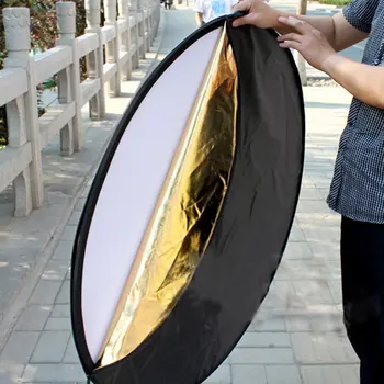 60 cm Prenosna Zložljiva Krog Fotoaparat, oprema za Razsvetljavo Foto Disk Reflektor Difuzor Komplet torba, Fotografija Dropship