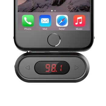 Doosl FM Oddajnik prostoročno Klicanje Brezžična Zvočna Radijski Oddajnik Adapter 3,5 mm Jack za iPhone IOS Android Avto Spearker