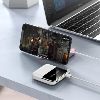 30000mAh Prenosni Mini Power Bank Dvojno USB LED Zaslon Powerbank Zunanji Polnilec Za Xaiomi Mi iPhone Samsung Poverbank