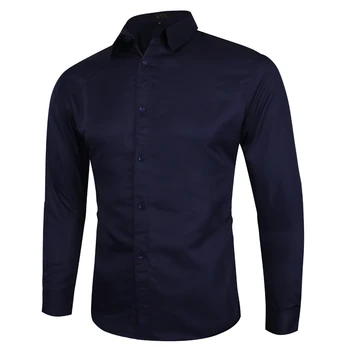 Moški Formalne Majico 2020 blagovne Znamke moška Majica Barva Dolge Rokave Srajce Bela Črna Camisas Moška Poslovna Obleka S-5XL