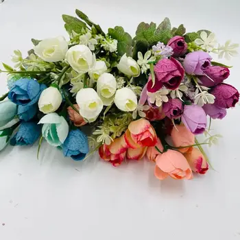 Multicolor 11heads šopek Vrtnic za dom dekoracija dodatna oprema ponaredek daisy cvet poroko dekorativni Umetno cvetje poceni