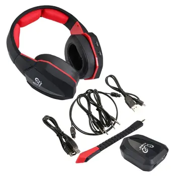HUHD 2,4 Ghz 7.1 Channe Optični Wireless Gaming Slušalke za PS4 /XBox-Eno /PC /TV