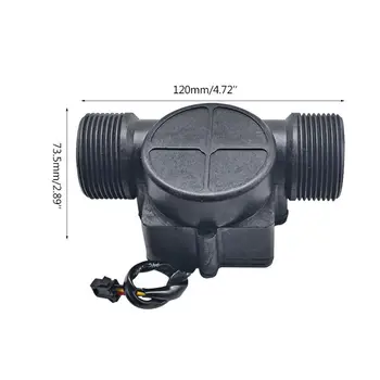 DN32 1-120 L/min Pretok Vode Senzor, 32mm Counter merilnik pretoka Vode Regulator 1.25\