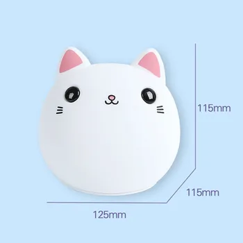 Mačka LED Night Light Touch Senzor Pisane USB Polnilne Risanka Silikonski Spalnica Postelji Lučka za Otroke, Otroci Baby Darilo