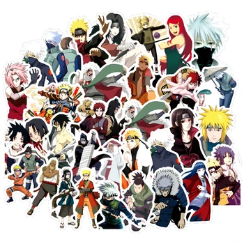 Naruto Sasuke Japonske Anime Nalepke Za Prenosnik Prtljage Izposoja Styling Skateboard Grafiti Srčkan Igrače Nalepke Nalepke 100 KOZARCEV