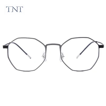 TNT Čistega Titana+Aluminija-Magnezij Proti Blue Ray Očal Okvir Moških Klasičnih Kratkovidnost Optični Recept Eyeglass Okvirji Človek M06