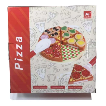 27Pcs Kuhinja se Pretvarjamo, Igra Igrače Lesene Pizza Igrajo Rezanje Pizze, Igrače Za Otroke Učenje, Izobraževanje Rezanje Namizna Otrok Darilo