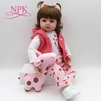 NPK baby Regeneracijo 47 cm mehke silikonske baby regeneracijo dekle Božič Menina darilo baby soft lifelikeness, X4F0