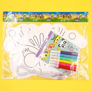 8Pcs DIY Risanka Živali, Barvanje Mask Barve Vrtec Grafiti Umetnost kreativnim Risanjem, Izobraževalne igrače za Otroke, Otroci Darilo