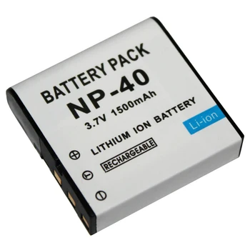 2x 1500mAh NP-40 Zamenjava Baterije + Polnilec za Casio EX-Z30/Z40/Z50/Z55/Z57/Z750 EX-P505/P600/P700 PM200 1500mAh Baterija