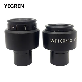 En kos WF10X/22 Visoko Eyepoint Okular Leča za Biološki Mikroskop 22 mm Dioptrije Prilagoditev WF10X 10X v Celoti premazani, Prevlečeni Očesni