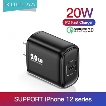 KUULAA PD20W Hitro Polnjenje Hitro Polnjenje Za iPhone 12 Serije Xiaomi Potovanja, Hitri Polnilnik Ac Za iPhone 12 Serije Xiaomi