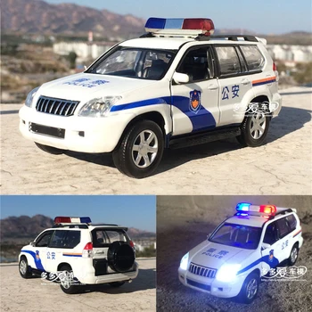 1:32 Toyota prado X6 F150 policija zlitine modela avtomobila patrol vagon avto acousto-optičnih SUV s potegnite nazaj boy toy brezplačna dostava
