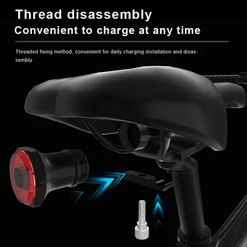 X-TIGER Izposoja Smart Auto Zavore, Zaznavanje Svetlobe, Izposoja Svetlobe USB Polnjenje IPx6 Nepremočljiva Kolesarska Luč Kolo Zadnje Luči