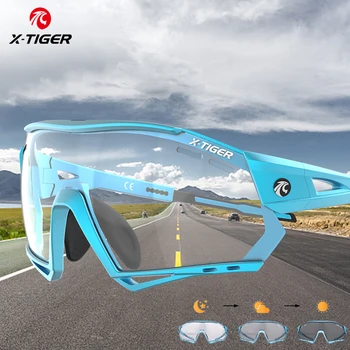 X-TIGER Photochromic Kolesarska Očala Kolo Kolo Šport moška sončna Očala MTB Oculos Ciclismo Kolesarska Očala Zaščita Očal