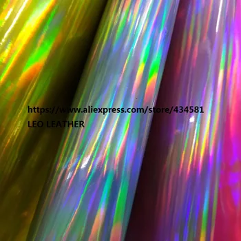 30X134CM Radij film posebne tkanine pisane holografski PU umetno usnje, tkanine materiala tela cuero laser usnje P1562