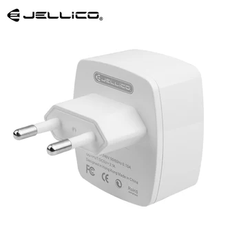 Jellico 5V/2.1 Dual Port EU Plug Mobilni Telefon, Polnilnik, USB Polnilnik Hitro Polnjenje za iPhone X 8 7 Samsung S8 Xiaomi Tablet