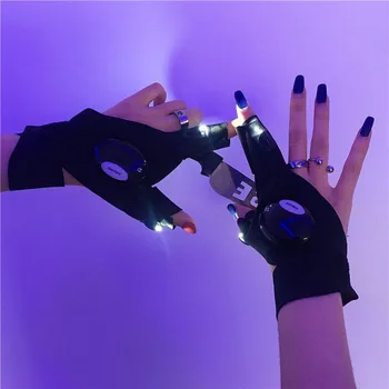 NiceMix LED pol prsta, lučka, rokavice, kul funkcijo, moških in žensk, lahko prinese tkanina dihanje bombaž