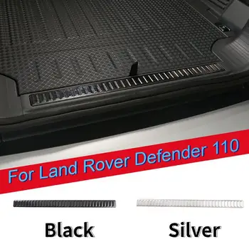 Nov izdelek Za Land Rover Defender 110 2020 iz Nerjavečega Jekla, Srebrna/Črna Zadaj Znotraj Odbijača Plošča Pokrov Trim Avto Dodatki