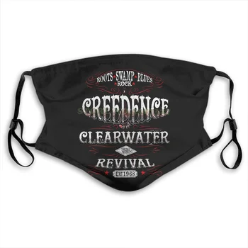 Maska Creedence Clearwater Revival Ccr Rock Band Siva Proti Prahu S Filter Za Moške, Za Ženske, Otroci Dekle, Fant Teens Maske