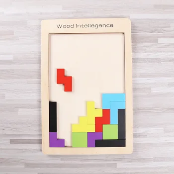 Zabavno Barve Lesene Puzzle Igra Izobraževalne Igrače, Barve Kognitivne Usposabljanje Otrok Za Učenje Intelektualne Ročno Izdelana Darila Otroke