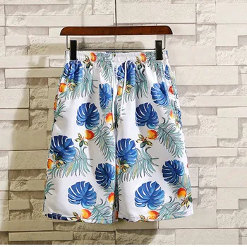 ZAZOMDE Hawaiian modne blagovne znamke tiskanje hlače seaside počitnice moški izgubijo velik obseg lep hitro suhe hlače priložnostno plaža hlače