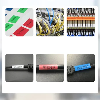 324Pcs Kabel Oznaka Organizator Nalepke A4 Papirja, Žice Ethernet Omrežja Električne Marker Tiskanja Kabel z Oznako Print Predlogo