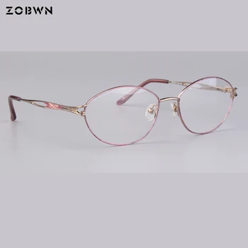 Očala ženske cvetje optičnih slik polno platišča super svetlo roza barvo za lady lahko dal obravnavi očala leče, časopisni papir računalnik