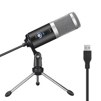 Kondenzatorski Mikrofon Usb Računalnik Mikrofon za Youtube Podcast Snemanje Instrument, ki Igrajo v Živo Glasovni Klepet Namizni Mikrofon /