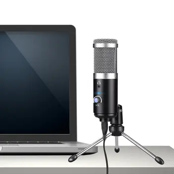 Kondenzatorski Mikrofon Usb Računalnik Mikrofon za Youtube Podcast Snemanje Instrument, ki Igrajo v Živo Glasovni Klepet Namizni Mikrofon /