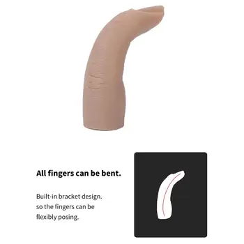 Silikonski Praksi Ponaredek Prst Model Za Roke za Manikiranje Nail Art Usposabljanje Zaslon acrilycs komplet za začetnike prakticiranje usposabljanje nasveti
