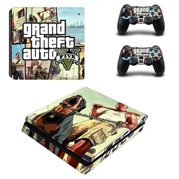 Grand Theft Auto GTA 5 PS4 Slim Nalepke Play station 4 Kože Nalepke, Nalepke Za PlayStation 4 PS4 Slim Konzole in Krmilnik Kože