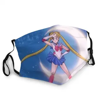 Sailor Moon Usagi Tsukino Nadnaravne Ljubezni Stripi Mascarilla Masko Na Obrazu Masko SailorMoon Maske Proti Dustproof Masko