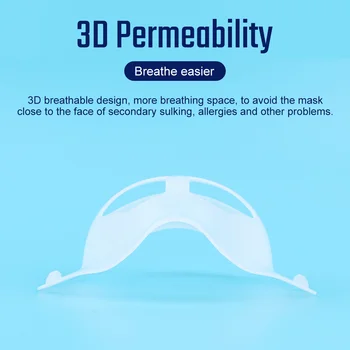 10pcs Usta Masko Nosilec Silikona Maska za Podporo 3D Maske Pribor Maske Imetnik Notranjo Podporo Šminka Varstvo Okvir