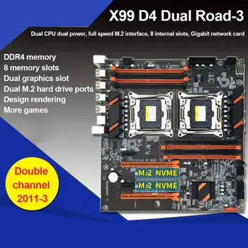X99 Dual CPU Motherboard Stabilen, Hiter Računalnik Vezje Visoke hitrosti Povezave Za Domačo Pisarno