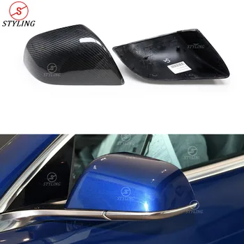 Za Model 3 Nadomestni Avto ogledala pokrov Za Tesla Ogljikovih RearView Mirror Kritje Gloss Black & Mat Ogljikovih Ogledalo Kritje 2019 UP