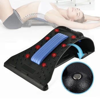 Vratu Magic Massager Back Massager Nosila Fitnes Ledvenih Vratu Podporo Stretch Opreme Sprostitev Lajšanje Bolečin Chiropractic