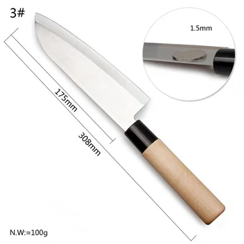 RSCHEF 1 kos Kuhinja Boning Japonski nož iz nerjavečega jekla ostrimi noži kuhinjski noži