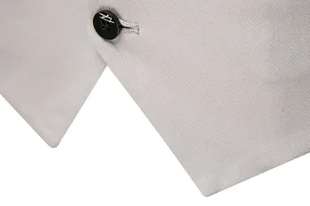 Belo Obleko Telovnik Waistcoat Moških 2020 Blagovne Znamke Slim Fit Beloprsi Singl Obleko Mens Majice Formalnih Poslovnih Poroko Jopičem Chaleco Hombre