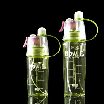Na prostem Šport Steklenice, Plastično Stekleničko Za Pitje Spray Pokal Prenosni Steklenico Vode in Teče Steklenico Steklenica za Vodo Kolesarjenje