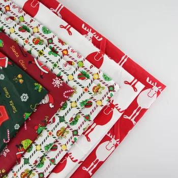 0,5 metra širine 156cm Božič Tiskanja Bombažne Tkanine za fantka Domačega Tekstilnega Mozaik Prešite Tkanine