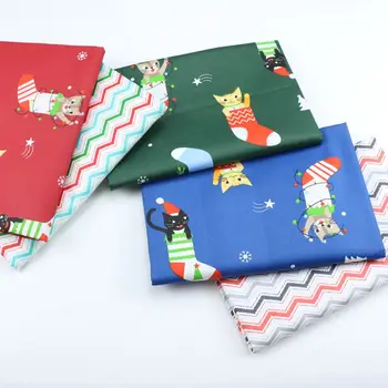 50*160 cm Božič Serije Bombažne Tkanine, Tiskane Tkanine, Šivalni Quilting Preje Za Krpanje Needlework DIY Ročno Materiala