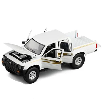 1/32 Sacle Bela Hilux Pick Up Tovornjak z Diecast Kovinski Model Avta Igrače z Zvokom Svetlobe Za Otroke Darila V203