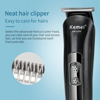 Kemei KM-1506 Večnamensko Hair Trimmer za Polnjenje Električnih Nos, Lase Clipper Električni Britev Brado Brivnik Rezanje, Striženje