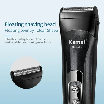 Kemei KM-1506 Večnamensko Hair Trimmer za Polnjenje Električnih Nos, Lase Clipper Električni Britev Brado Brivnik Rezanje, Striženje