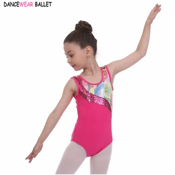 Nova Dekleta Bleščica Kovinski Balet/Skate Ritmično Gimnastiko Leotard/Unitards Sijoče Brez Rokavov Malčka&Najstniških Otrok Dancewear