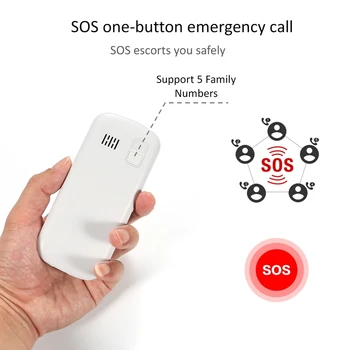 2G Artfone CS188 Velik Gumb Mobilni Telefon za Starejše,Nadgradili GSM Mobilni Telefon s SOS Gumb 1400mAh Baterija je Dual SIM, Odklenjena