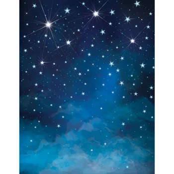 Allenjoy fotografsko ozadje Prostora modre zvezde svetijo foto kulise za prodajo fotografija fantasy tkanine vinil photocall