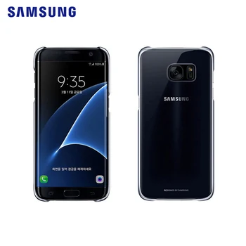 Novi pametni telefon Samsung primeru podporo S7 S7Edge Higt-Kakovost PC Pregleden primeru Anti-Spusti Galvanizacijo